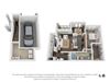 One Bed One Bath A5 Floor Plan at Villas at Stone Oak Ranch, Texas, 78727 at Villas at Stone Oak Ranch, Texas
